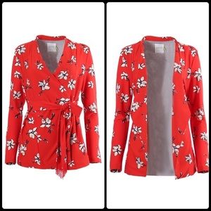 Lysse Quin Jacket Poppy Print Tie Waist